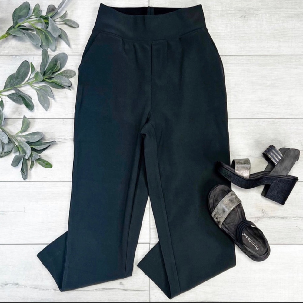Zenana Pull On Dress Pants- Ash Gray